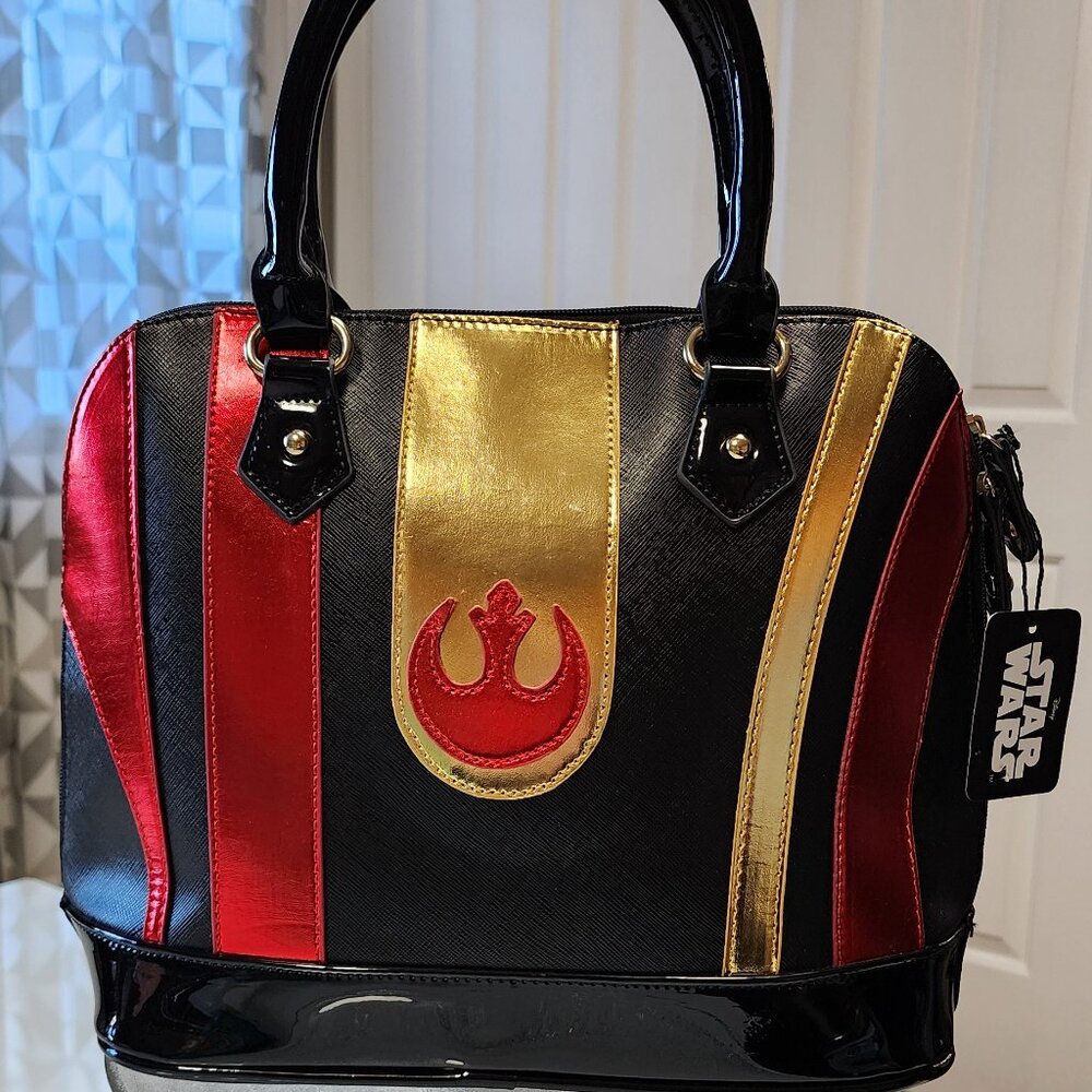 Star Wars Rebel Alliance Metallic Dome Faux Leather Purse
